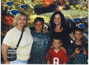 Mom and Me with my boys a few years ago (my oldest is now almost 16)